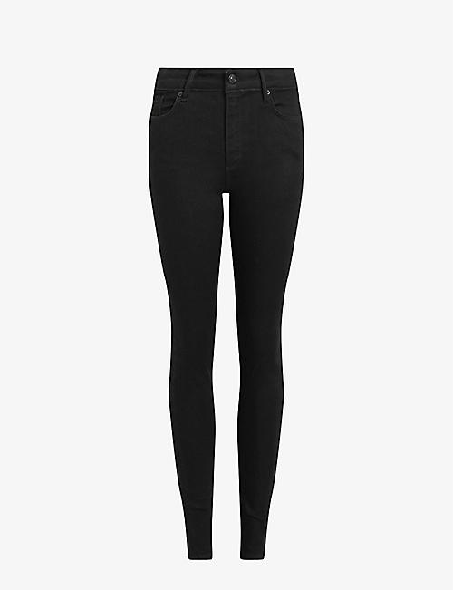 ALLSAINTS: Miller high-rise skinny-fit stretch-denim jeans