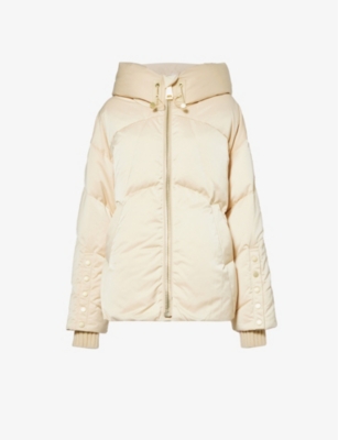 Nicole Benisti Womens Beige Montague Padded Shell-down Jacket