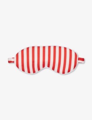 THE NAP CO: Striped stretch-satin sleep mask