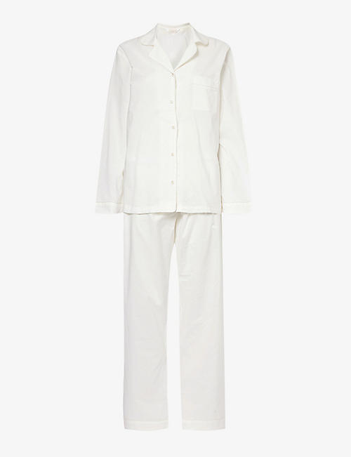 THE NAP CO: Relaxed-fit cotton-poplin pyjamas