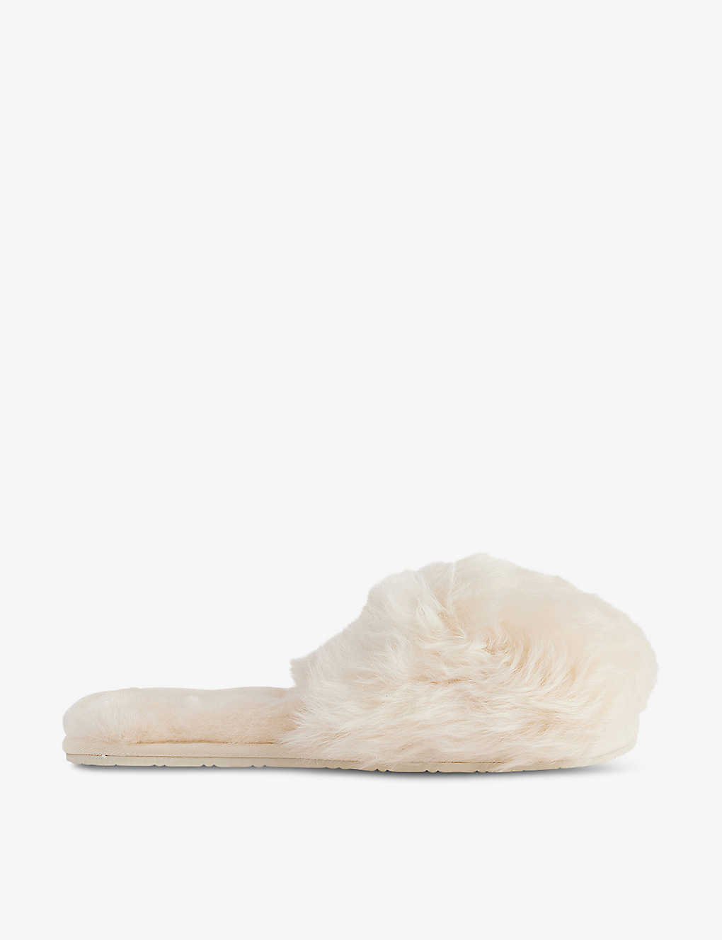 The Nap Co Womens Butter Round-toe Shearling Slippers