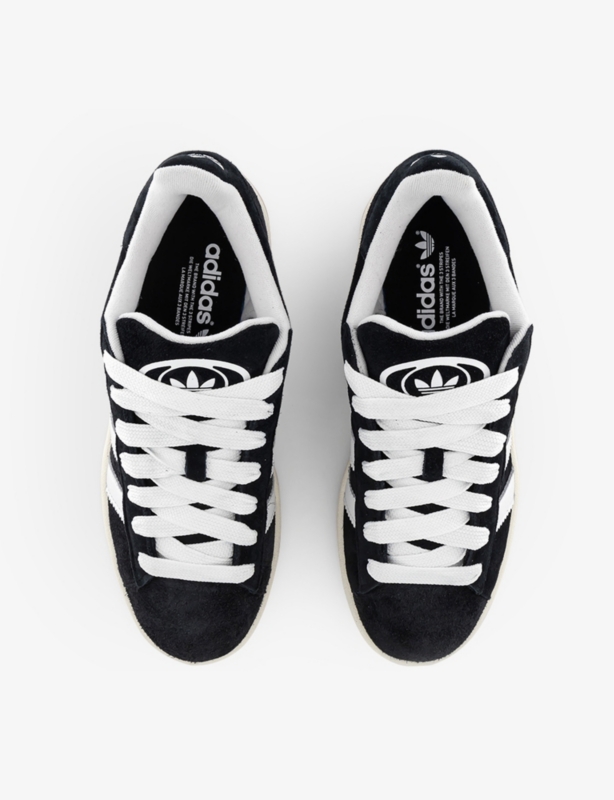 Campus brand-stripe suede low-top trainers