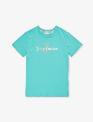 JUICY COUTURE: Diamante short-sleeve cotton-jersey T-shirt 7-16 years