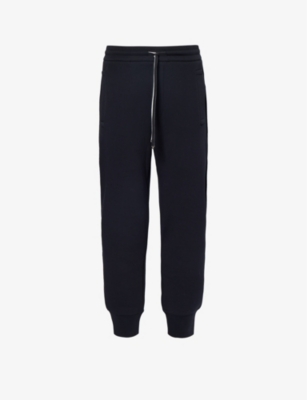 EMPORIO ARMANI: Brand-patch relaxed-fit stretch-cotton blend jogging bottoms
