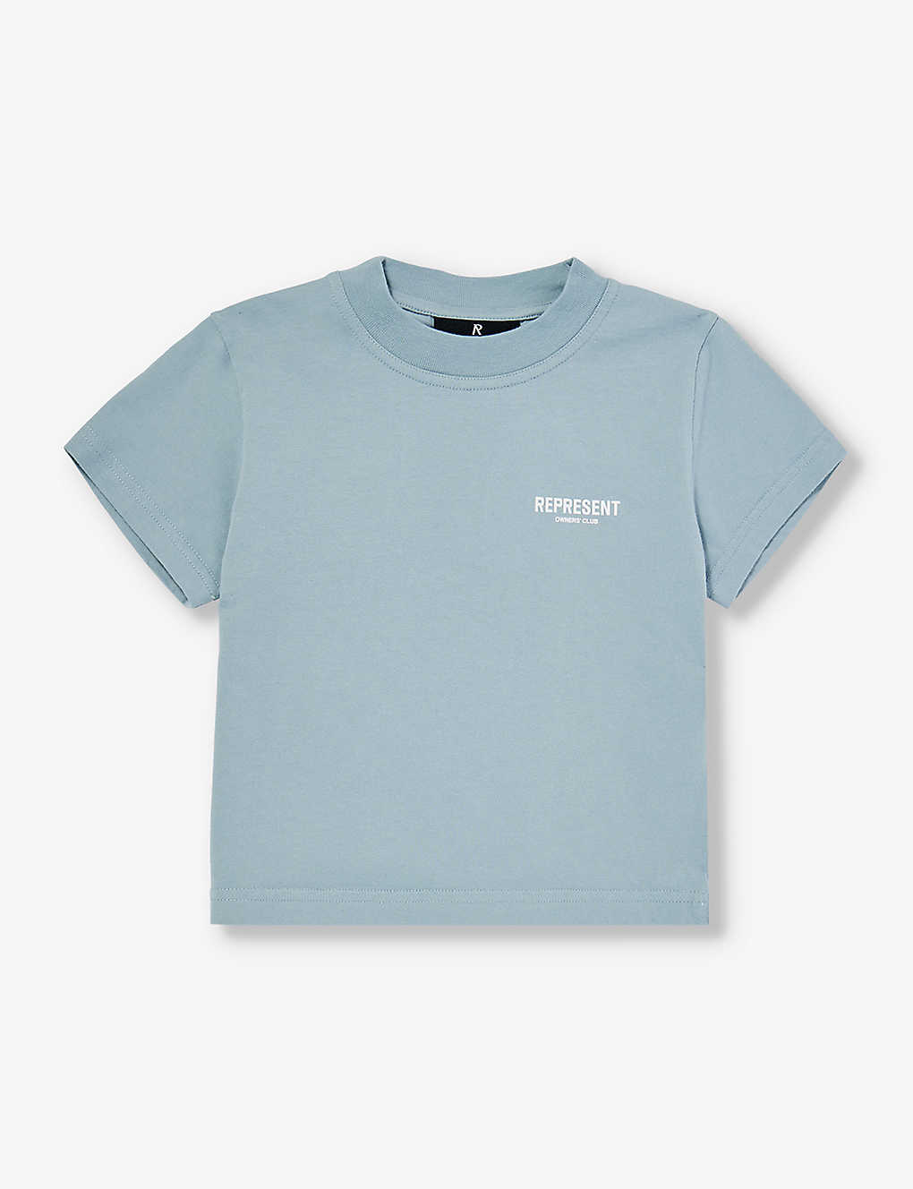 Represent Boys Powder Blue Kids Logo-print Cotton-jersey T-shirt 1-4 Years