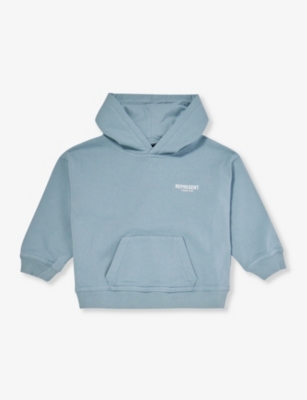 REPRESENT: Owner's Club brand-print cotton-jersey hoody 1-4 years