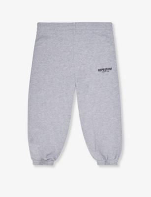 REPRESENT: Logo-print relaxed-fit cotton-jersey jogging bottoms 1 - 4 years