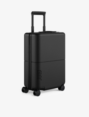Shop July Carry On Essential Polycarbonate Cabin Suitcase 54.6cm In Charcoal