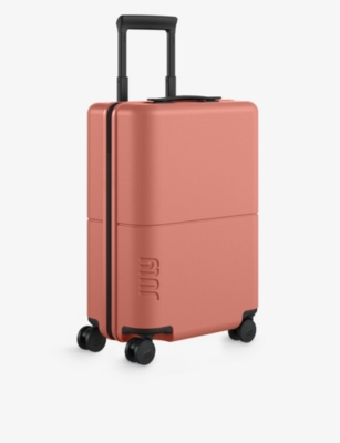 Shop July Carry On Essential Polycarbonate Cabin Suitcase 54.6cm In Clay