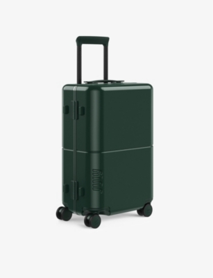 Shop July Carry On Trunk Polycarbonate Cabin Suitcase 54.6cm In Green