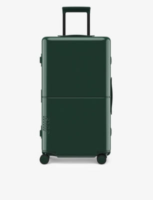 JULY: Checked Trunk polycarbonate suitcase 71.7cm