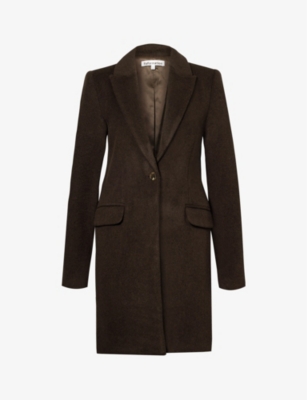 REFORMATION - Whitmore padded-shoulder regular-fit wool-blend coat ...