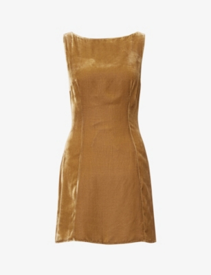 Brisbane Velvet Dress - Sleeveless Mini