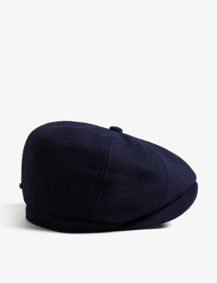 TED BAKER - Alfreds logo-plaque wool-blend hat | Selfridges.com