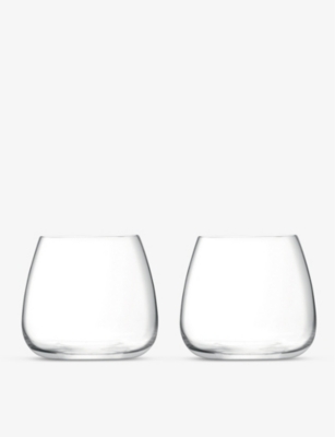 Shop Lsa Stemless Wine Glasses Set Of Two 385ml