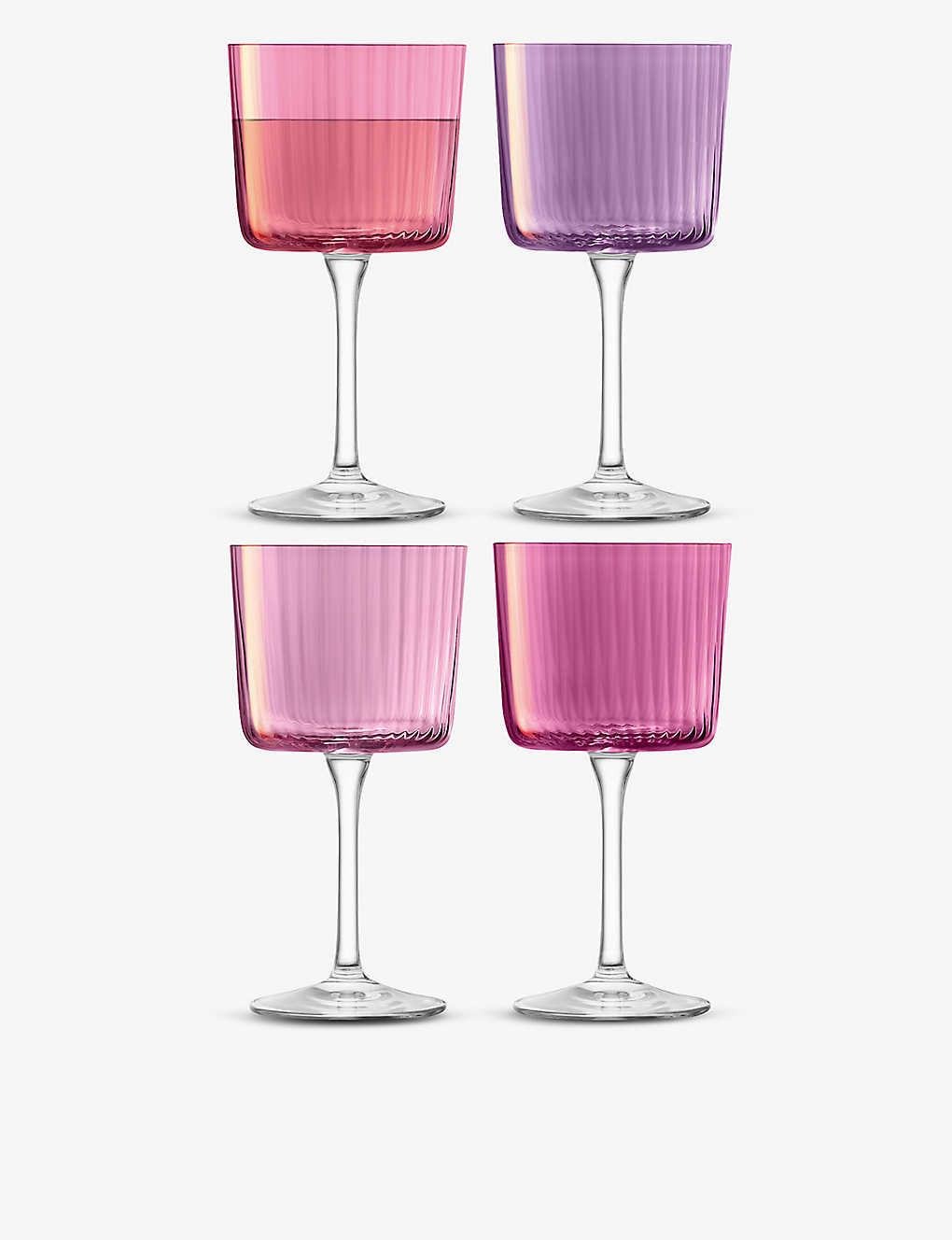 Lsa Garnet Assorted Wine Glasses Set Of Four 250ml