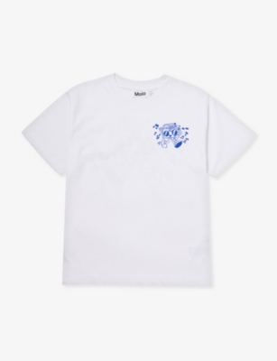 Molo Boys Ghettoblaster Kids Rodney Graphic-print Organic Cotton-jersey T-shirt 4-12 Years
