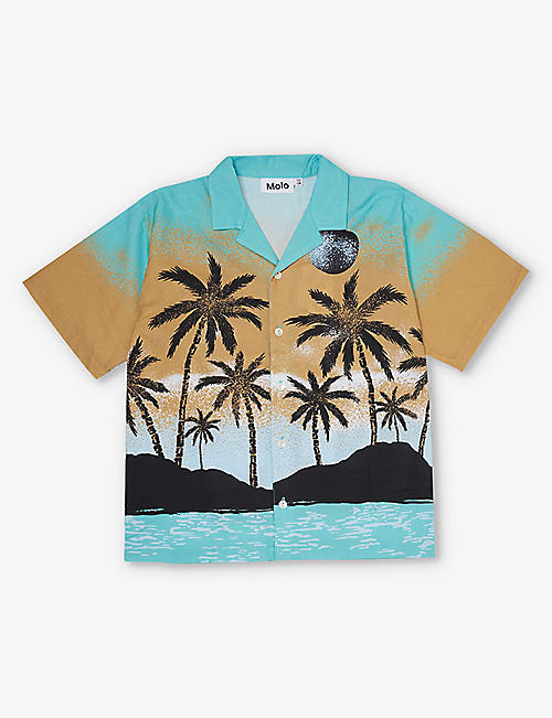 MOLO: Rui Holiday Island organic-cotton shirt 3-12 years