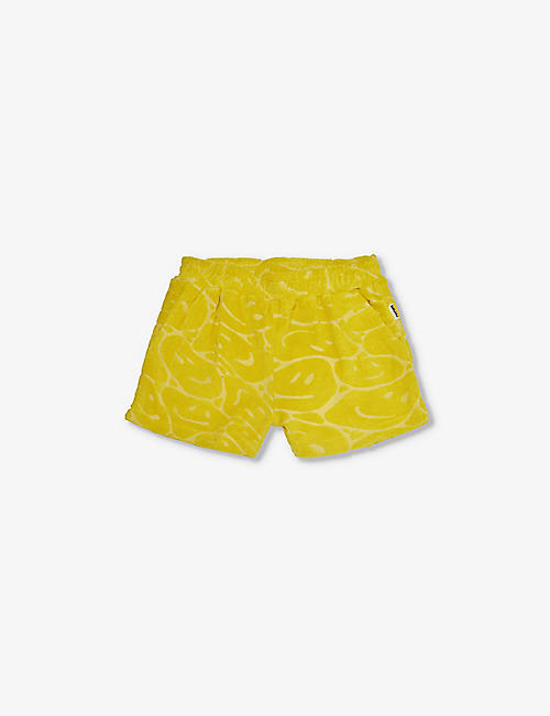 MOLO: Angel smiley-face cotton-blend shorts 4-12 years