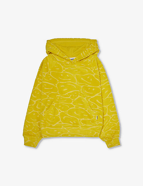 MOLO: Minelli smiley-face cotton-blend hoody 6-12 years