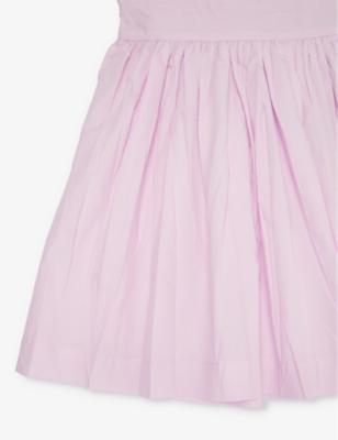 Shop Molo Girls Alpine Glow Kids Candidi Ruffled Organic-cotton Dress 3-12 Years