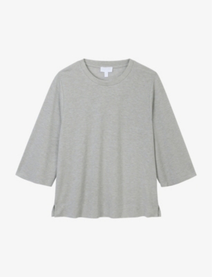 The White Company S Champslvr Sparkle Relaxed-fit Short-sleeve Stretch-woven T-shirt