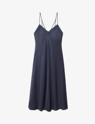 THE WHITE COMPANY - Ladder-trim silk-satin nightdress