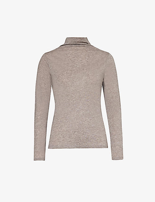 THE WHITE COMPANY: High-neck long-sleeve wool-blend top