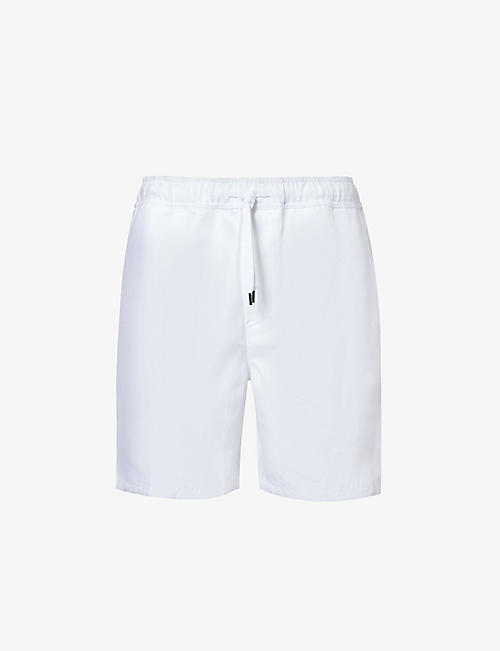 DEREK ROSE: Sydney drawstring-waistband linen shorts