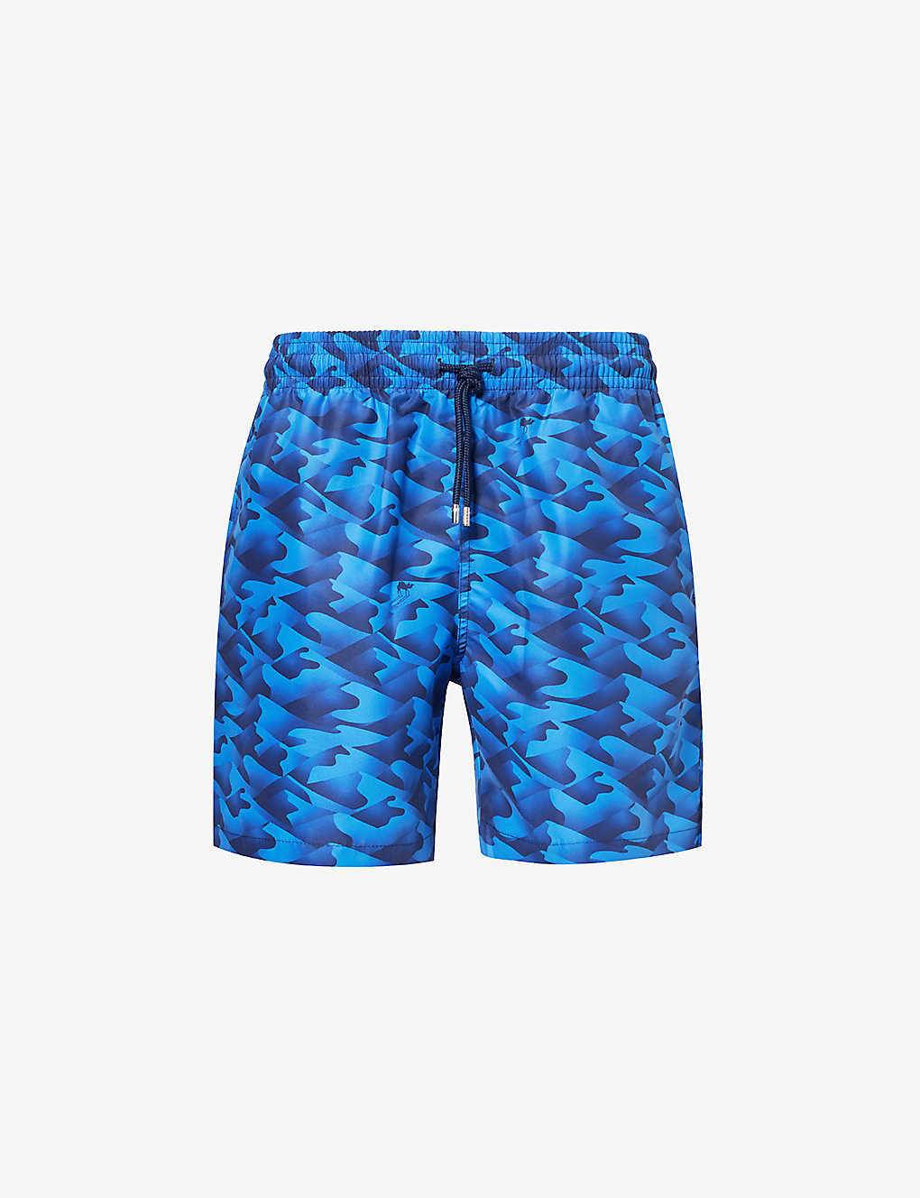 Derek Rose Mens Blue Maui Graphic-print Swim Shorts