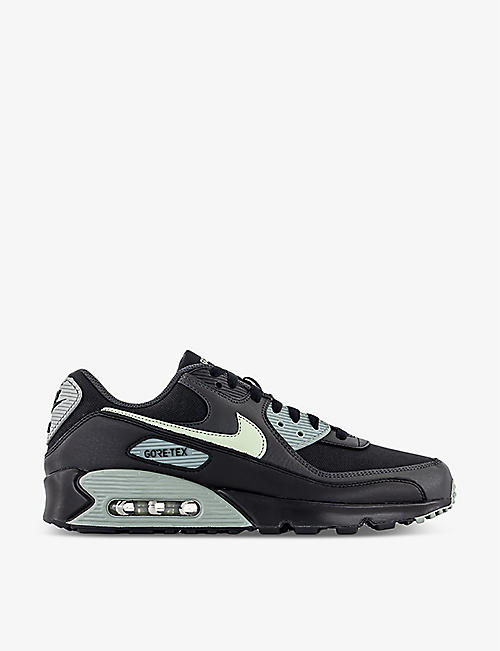 NIKE: Air Max 90 leather and mesh low-top trainers