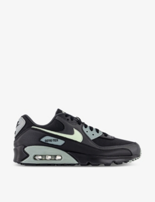 Nike Mens Gtx Black Honeydew Anthr Air Max 90 Leather And Mesh Low-top Trainers
