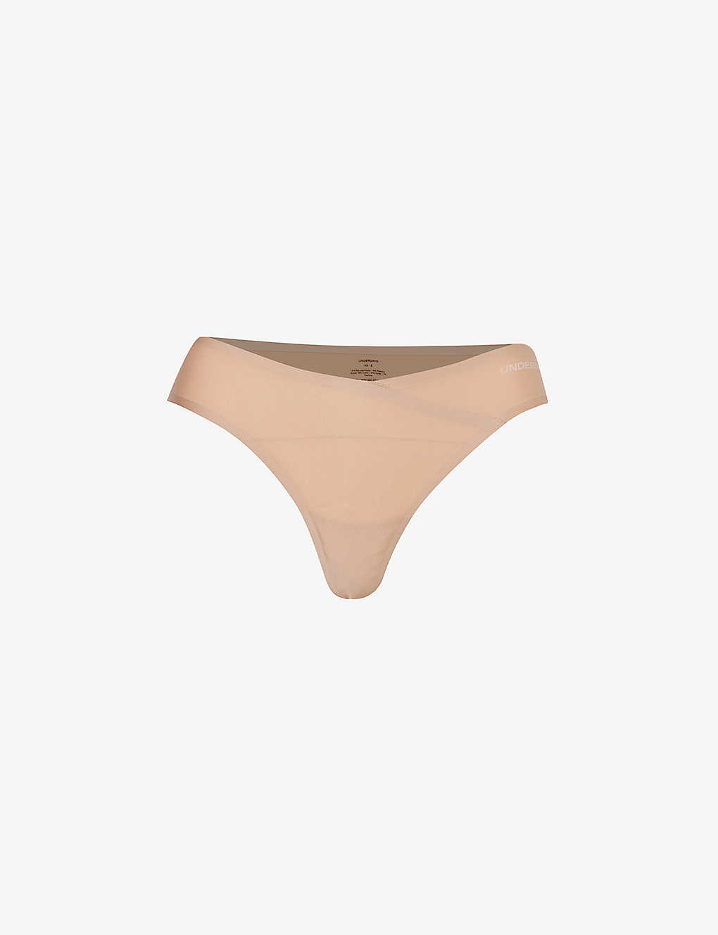 Underdays Womens Beige Bare Basics High-rise Stretch-woven Thong