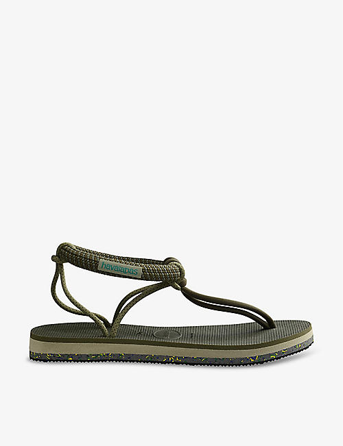 HAVAIANAS: Cosmo Madrid T-bar rubber sandals