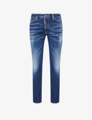 Dsquared2 Mens Navy Blue Cool Guy Slim-leg Regular-fit Stretch-denim Jeans In Blue