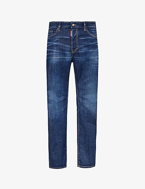DSQUARED2: Straight-leg regular-fit stretch-denim jeans