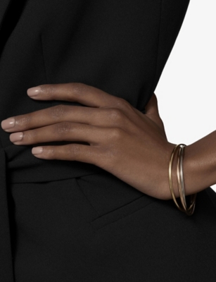 CARTIER: Trinity small 18ct white, yellow and pink-gold bracelet