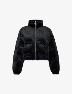 Velour puffer hot sale jacket