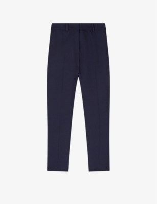 LK BENNETT: Mariner high-rise woven cigarette trousers