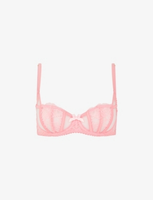 Rozlyn Balconette Underwired Bra in Baby Pink | By Agent Provocateur