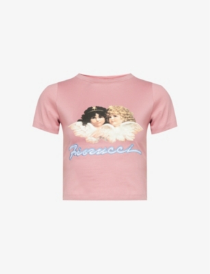 Fiorucci Womens Pink Fio Angel Mini Tee