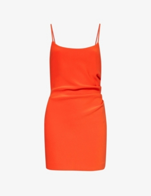 Bec & Bridge Jessie Open-back Stretch-woven Mini Dress In Fire