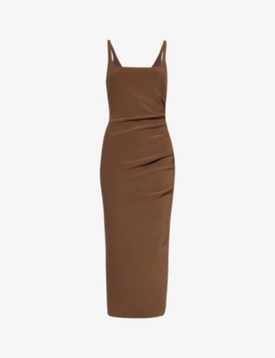 THE DREAMER SQUARE NECK DRESS - ROSE GOLD – BEC + BRIDGE AU