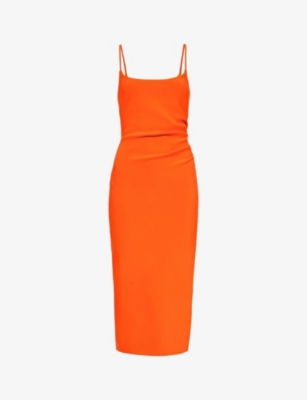 Shop Bec & Bridge Women's Fire Jessi Split-hem Stretch-woven Midi Dress In Red