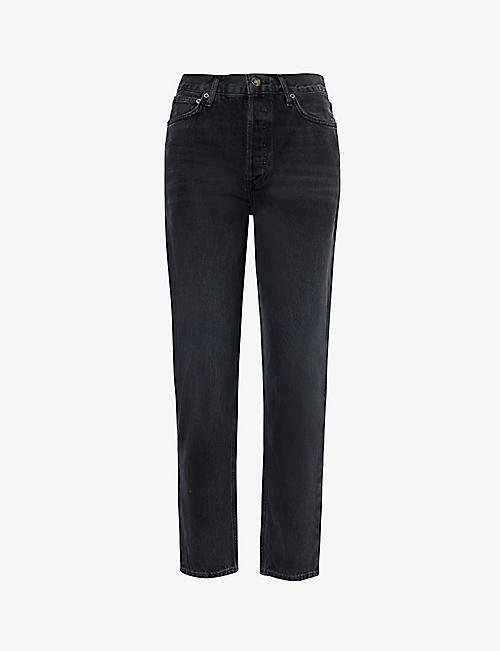 AGOLDE: Fen high-rise straight-leg jeans