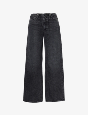 AGOLDE: Lex mid-rise wide-leg recycled-denim jeans