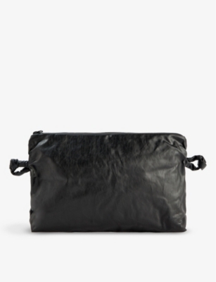 KASSL EDITIONS: Pull-loop faux-leather clutch bag