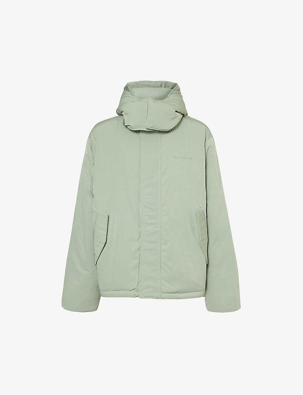 Daily Paper Mens Iceberg Green Joel Brand-embroidered Relaxed-fit Shell Jacket