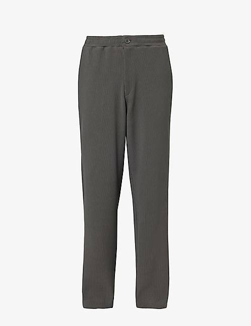 DAILY PAPER: Parram brand-patch regular-fit straight-leg stretch cotton-blend trousers