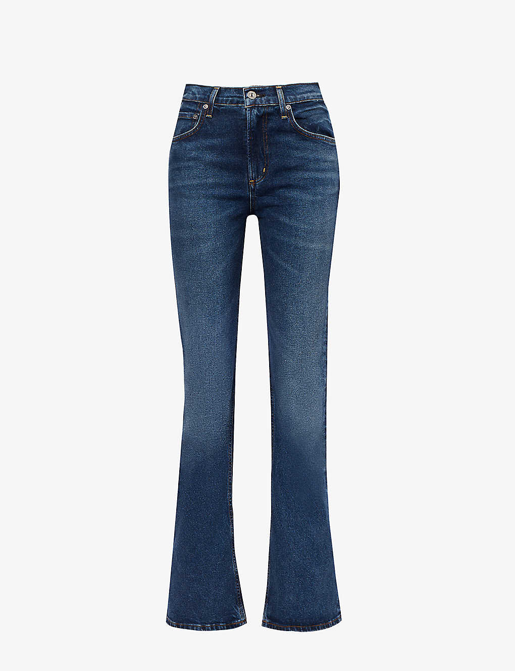 Citizens Of Humanity Vidia Straight-leg Mid-rise Stretch-denim Jeans In Blue
